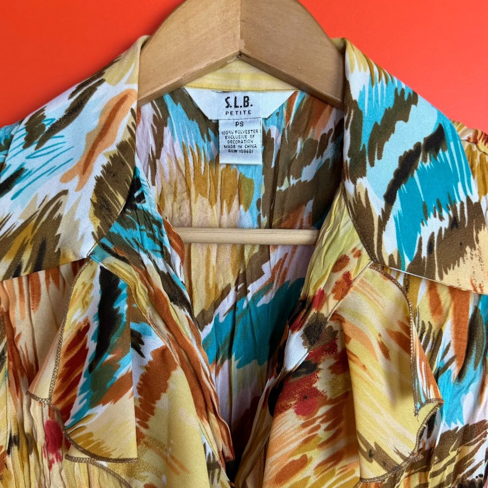 SLB Petite multicolor summer blouse